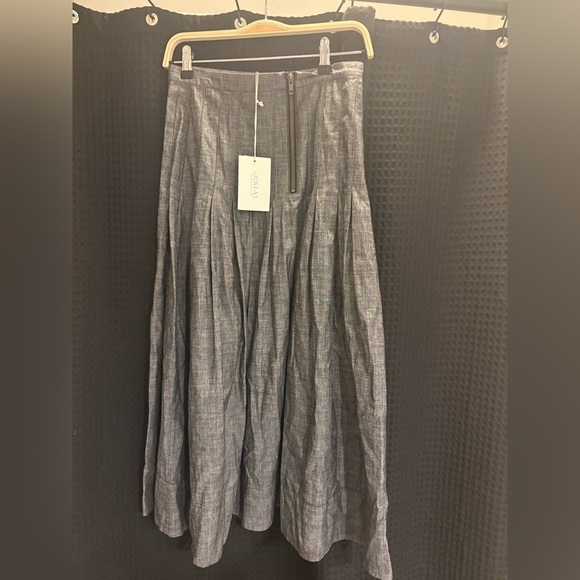 THE GREAT THE RHYTHM SKIRT Color: Smoke Wash Size 1 Small NWT - Picture 3 of 6